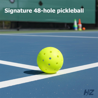48-Hole Pickleball made with premium PE for better training performance