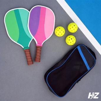 Pickleball Paddles Set - USAPA Approved Fiberglass Pickleball Racket, indoor and ourdoor pickleballs and carry bag