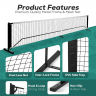 22ft Durable Pickleball Nets No Wheels