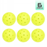 Neon Yellow 40-Hole Rotational Molded Competition-Grade Pickleball