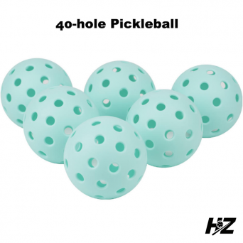 Turquoise 40-Hole Pickleball Rotational Molded USAPA Competition-Grade
