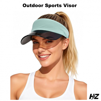 Transparent Brim Visor with adjustable Drawstring for pickleball outdoor sports - UPF50+ UV Protection
