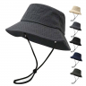 Wide Brim Perforated Bucket Hat for pickleball