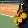 Mini Pickleball and Paddle Keychain Bag Charm Gift