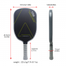 HZ Quiet Qickleball Paddle 16mm Elogated Racket