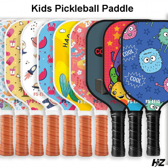Kids Pickleball Paddle with 16 Fun Cartoon Designs, Lightweight Junior Paddle for Big Fun