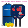 Kids Pickleball Paddle Set with pickleballs and carrier bag