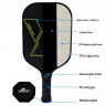 Custom T700 Carbon Fiber Pickleball Paddle | OEM 3K Graphite, PP Honeycomb Core, 11/13/14/16mm, 220-250g