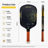 Cross-border Exclusive Pickleball Paddle Carbon Fiber 16mm EPP Foam Core 225-235g USA Approved In-stock Wholesale