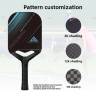 Source-factory Cross-border OEM Custom-made High-end Pickleball Paddle New T700 Carbon Fiber Customized Packaging