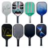 Professional Graphite Carbon Fiber Pickleball Rackets OEM ODM Wholesale Hot Press Integrated Molding Custom Logo Design