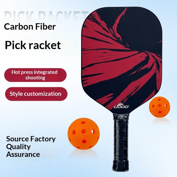 Professional Graphite Carbon Fiber Pickleball Rackets OEM ODM Wholesale Hot Press Integrated Molding Custom Logo Design