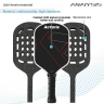 Cross-border 16mm Carbon-Fiber Pickleball Paddle with T700 EPP Black Foam Core Thermoformed Design