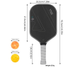 For T700 Carbon Fiber 16mm Twill Matte Finish USA Pickleball Approved Carbon Friction Surface Paddle for ProfessionalFor T700 Carbon Fiber 16mm Twill Matte Finish USA Pickleball Approved Carbon Friction Surface Paddle for ProfessionalFor T700 Carbon Fiber