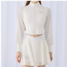 Women Custom Outdoor Sun Protective Breathable Stand Collar Long Sleeve Pickleball Jackets Retro Slim Fit Quick Dry