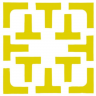 Yellow pickleball court marker set of 8 T shaped and 4 L shaped boundary pieces flat lay
