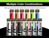 Multiple color combinations of anti slip handle wrap for pickleball tennis and badminton rackets
