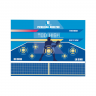 90 x 120 cm pickleball dink pad with RH and LH dink targets and keep it low feedback zones