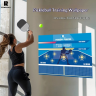 Portable pickleball rebound wall pad for solo dink practice indoors or outdoors