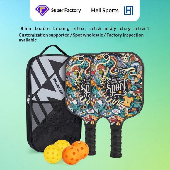 Customization supported pickleball paddle set wholesale from factory with spot supply