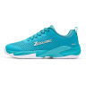 Unisex pickleball tennis court shoes in moonlight teal with breathable TPU mesh upper and non-slip rubber outsole