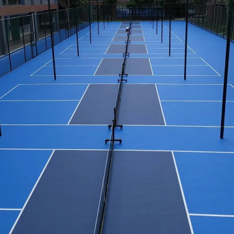 Pickleball Court Flooring - PVC Sports Floor Rolls and Interlocking Tiles for Indoor Outdoor Courts