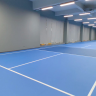 Precise ball bounce on PVC pickleball court flooring with professional surface treatment technology