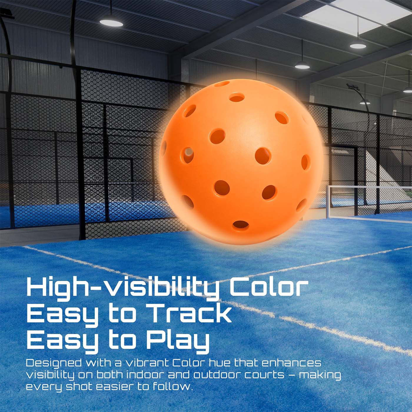 Classic 40-hole Pickleball for Outdoor Play Loose Balls with custom packaging options