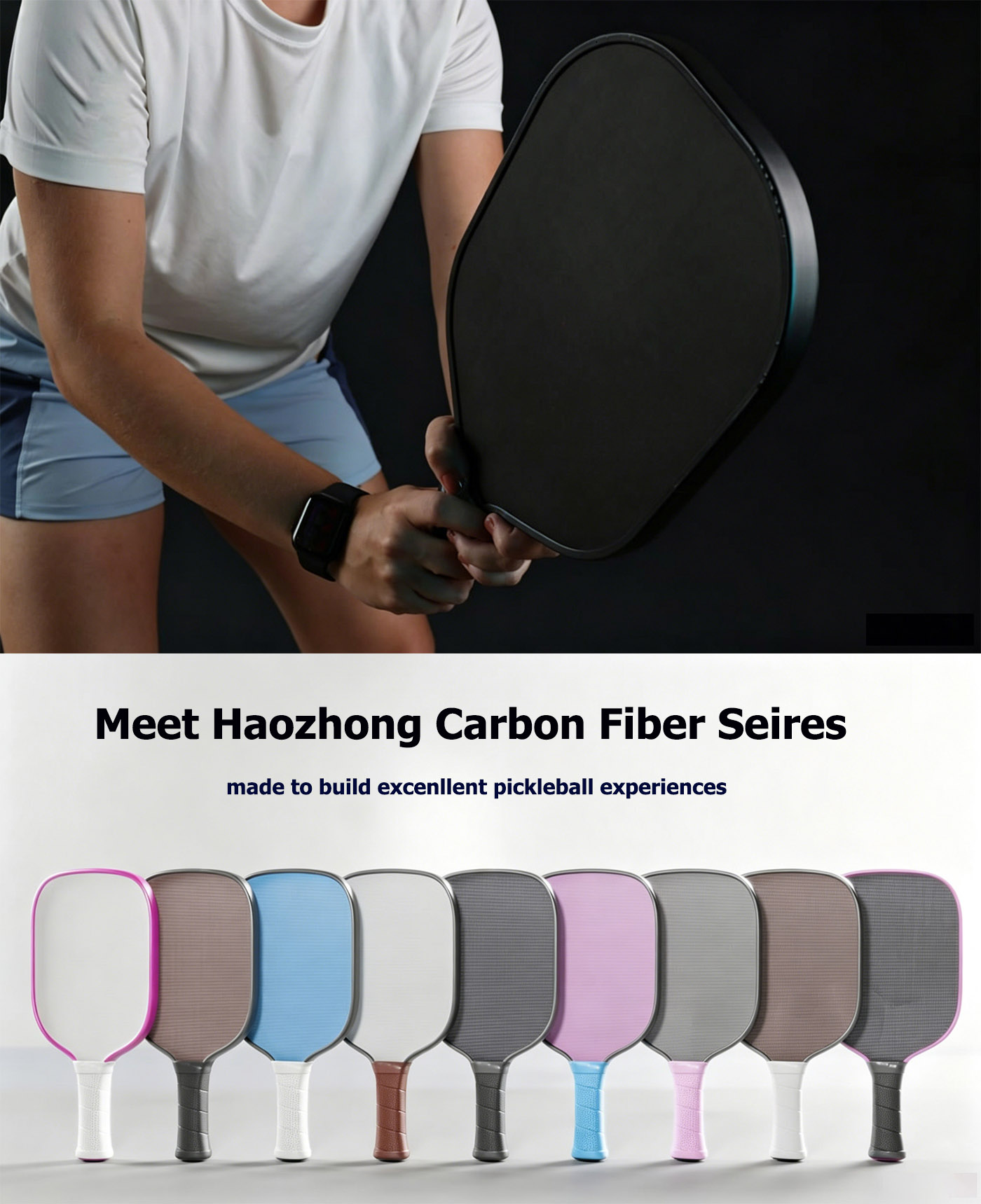 High-end Pickleball Paddle with Carbon fiber USA Pickleball standards