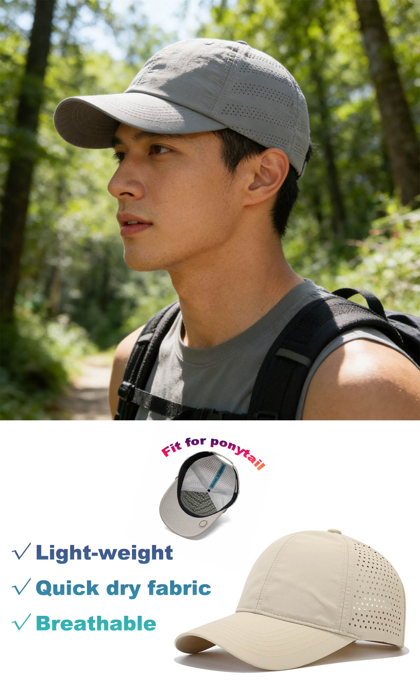 Quick Dry Pickleball Trucker Hat Adjustable Breathable Multi Color Baseball Caps with Customization options