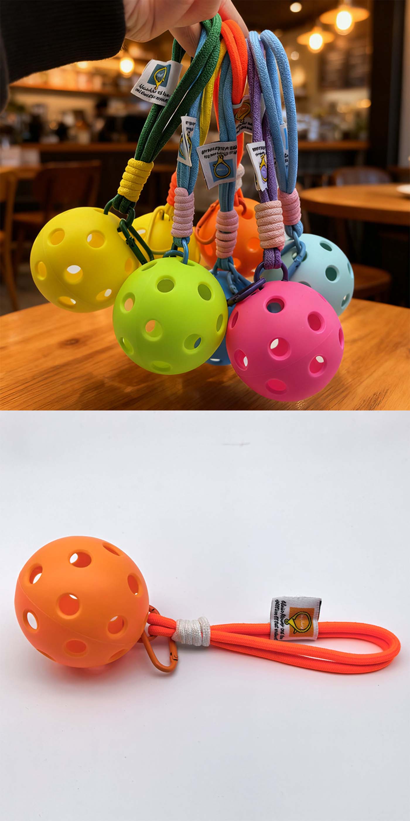 Pickleball Keychain and Lanyards