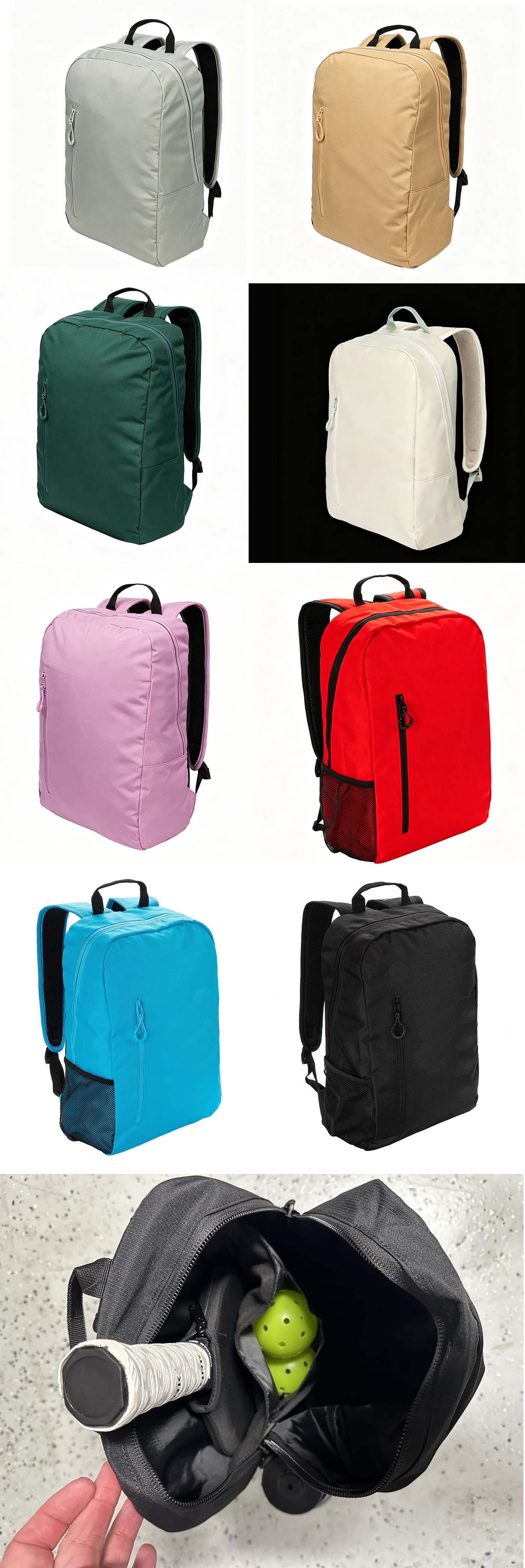 Pickleball backpack for paddles and gear