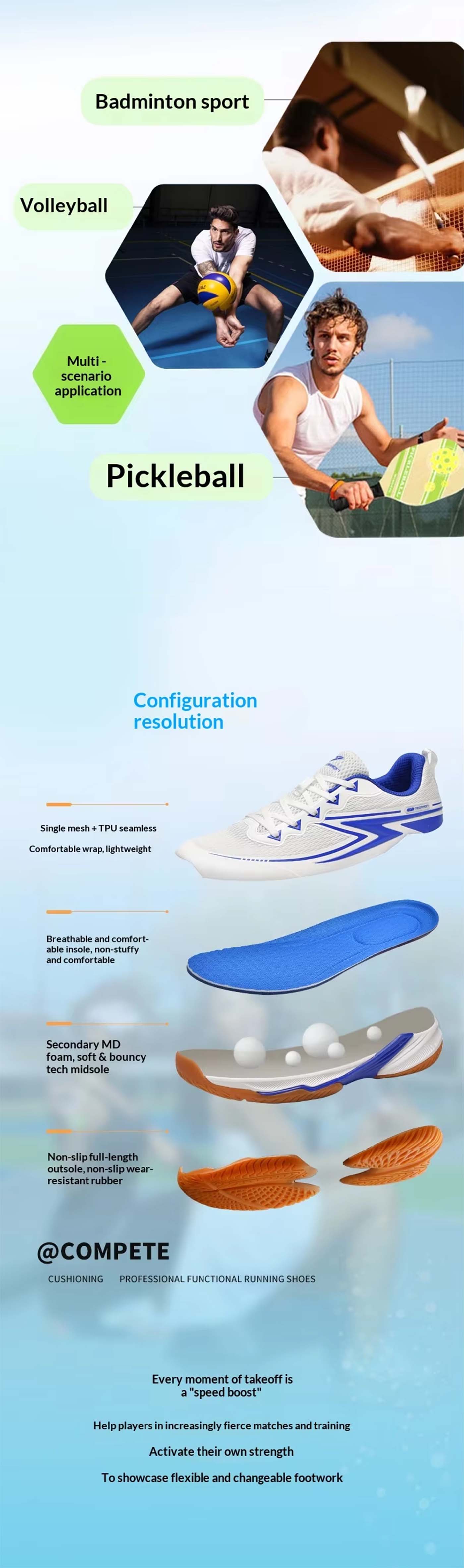 Men's Pickleball Sneakers