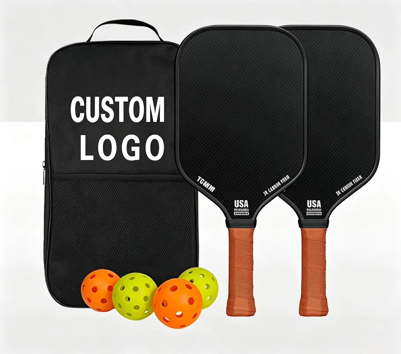 T300 Carbon Fiber Pickleball Paddle – 225g Honeycomb Core, Custom OEM Paddle Factory
