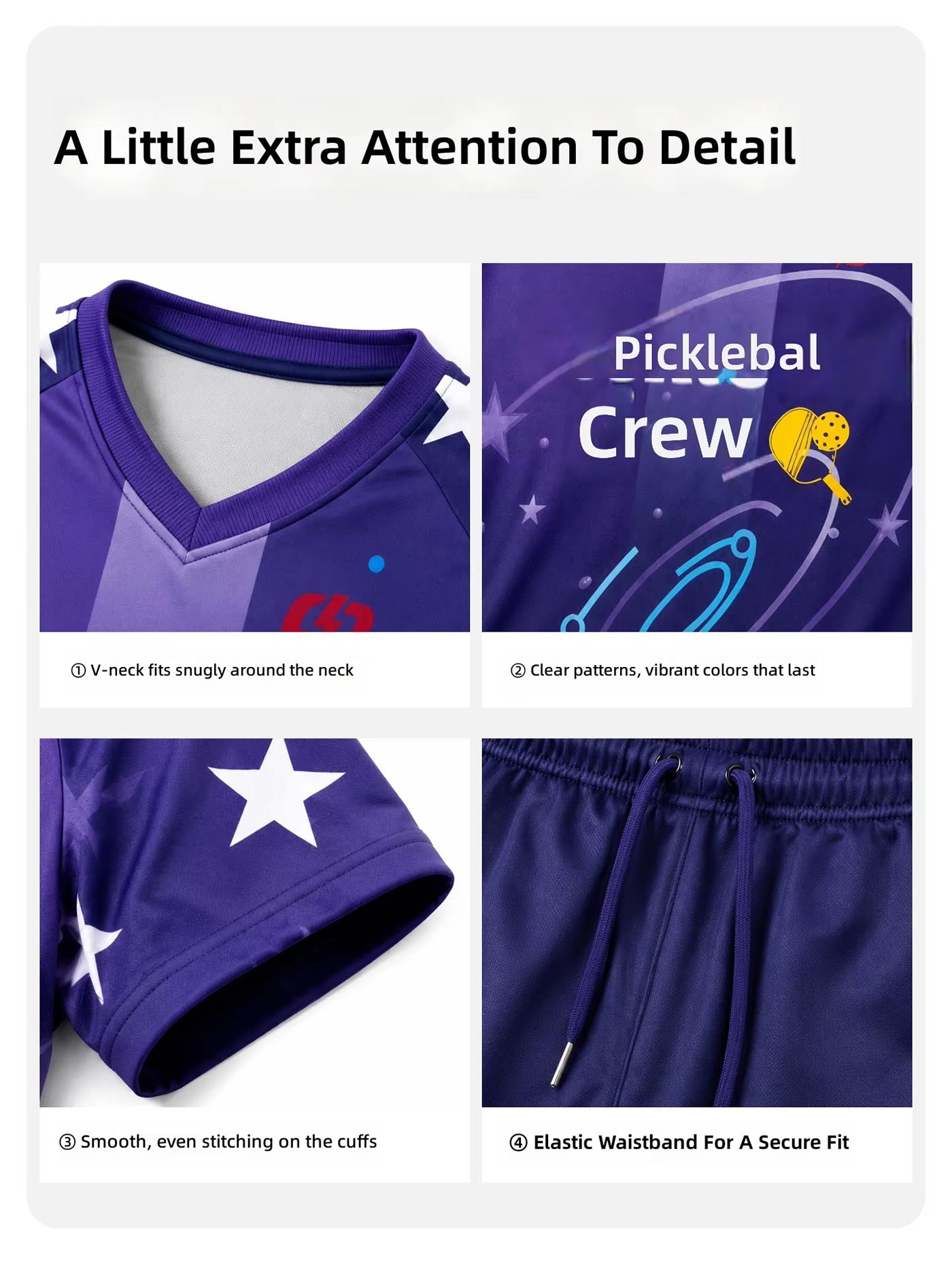 Custom Pickleball Team Uniforms T shirts and shorts for Men and Women