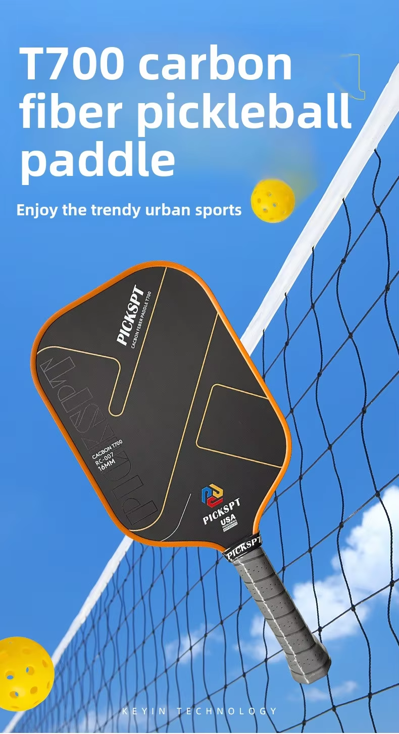 USA-certified generation Foam-core Pickleball Paddle T700 Carbon-fiber RC-007 Model Customizable Size for International