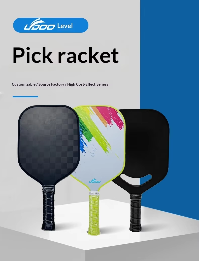 Professional Graphite Carbon Fiber Pickleball Rackets OEM ODM Wholesale Hot Press Integrated Molding Custom Logo Design