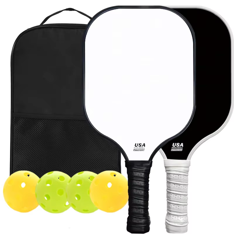 Cross-border Best-selling USA Approved Fiberglass Honeycomb Pickleball Paddle 1.3cm Thick 225g Stylish Outdoor Casual Sports Set