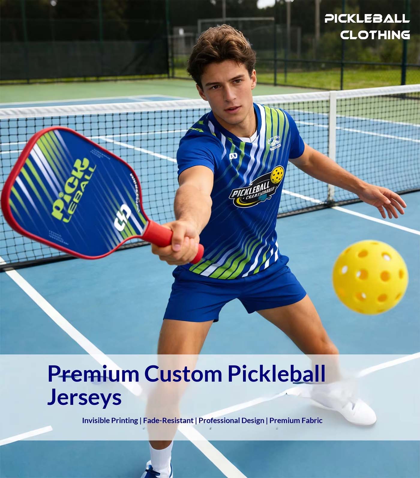 Custom Pickleball Uniform Set – Quick-Dry T-Shirt