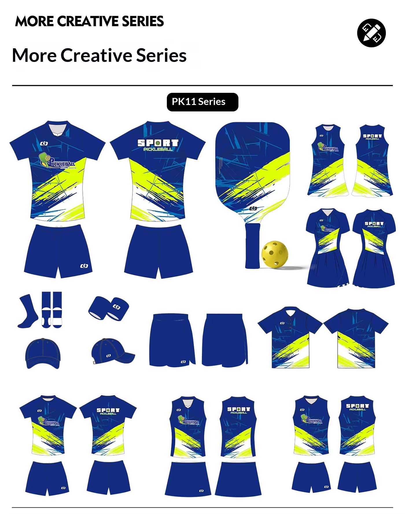 Custom Pickleball Uniform Set – Quick-Dry T-Shirt