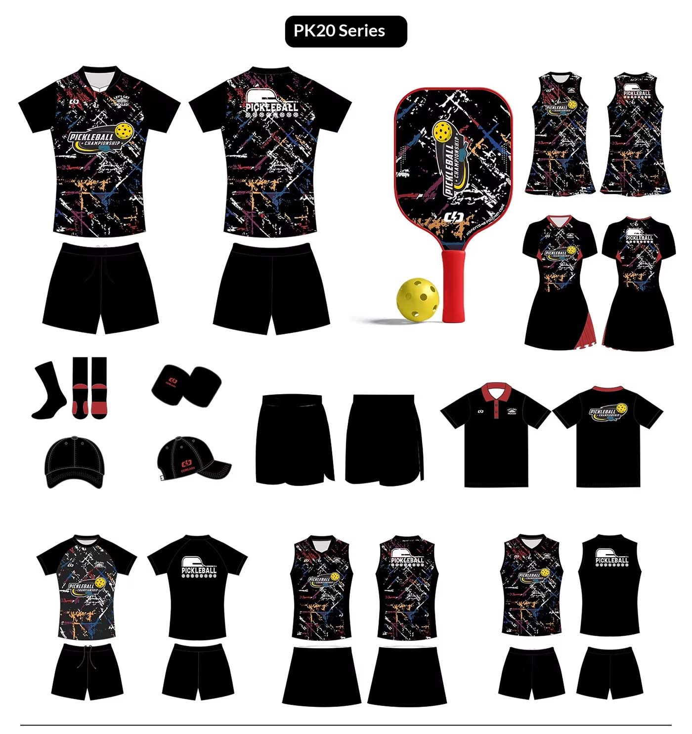 Custom Pickleball Uniform Set – Quick-Dry T-Shirt