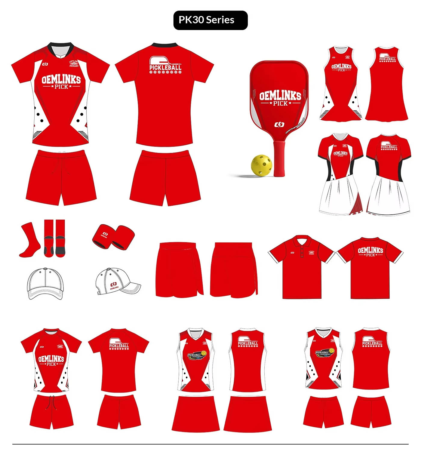 Custom Pickleball Uniform Set – Quick-Dry T-Shirt