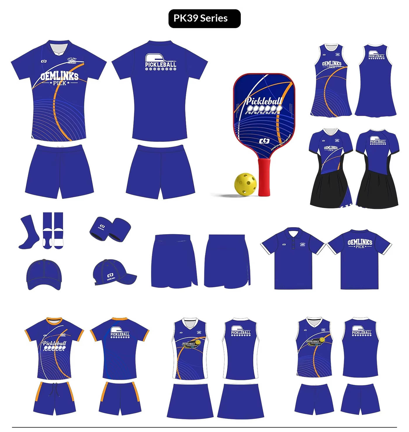 Custom Pickleball Uniform Set – Quick-Dry T-Shirt