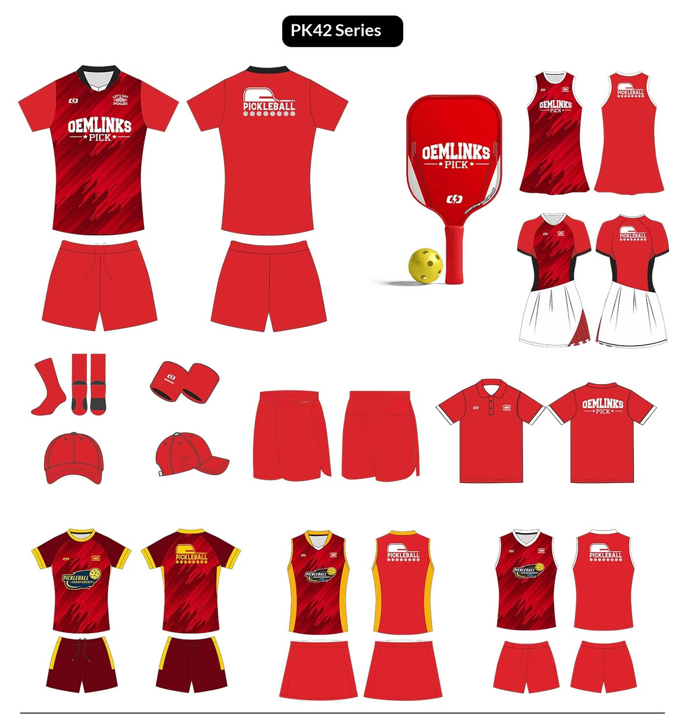 Custom Pickleball Uniform Set – Quick-Dry T-Shirt