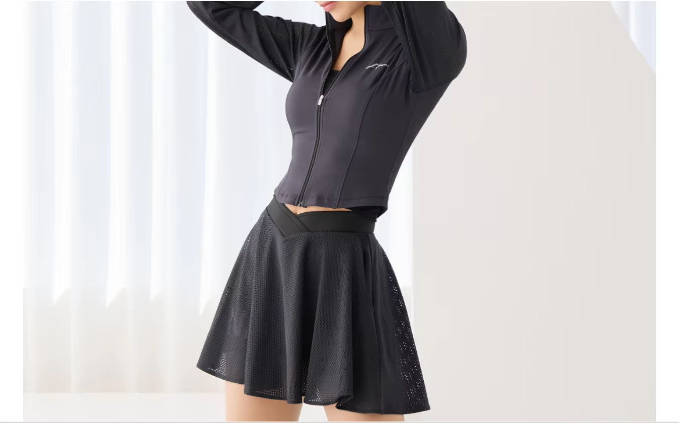 Women Custom Outdoor Sun Protective Breathable Stand Collar Long Sleeve Pickleball Jackets Retro Slim Fit Quick Dry