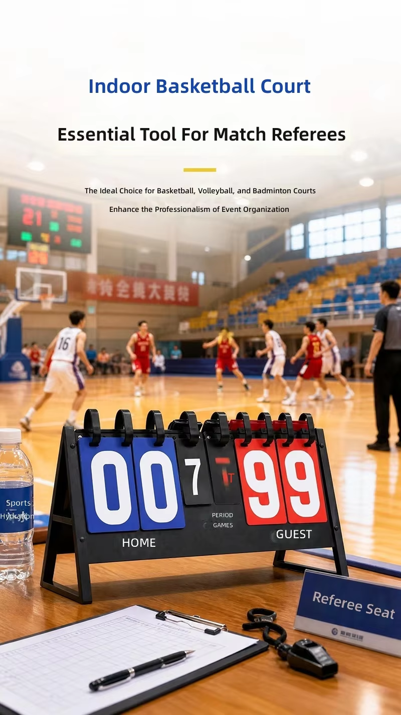 Portable Flip Scoreboard – Manual Multi-Sport Score Display for Basketball, Volleyball