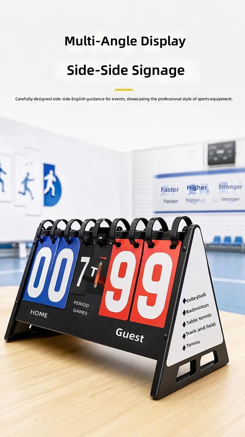 Portable Flip Scoreboard – Manual Multi-Sport Score Display for Basketball, Volleyball