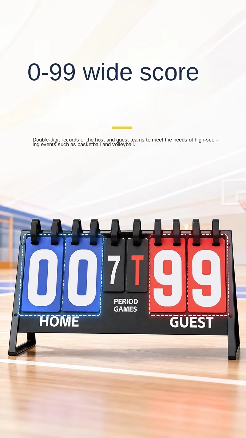 Portable Flip Scoreboard – Manual Multi-Sport Score Display for Basketball, Volleyball