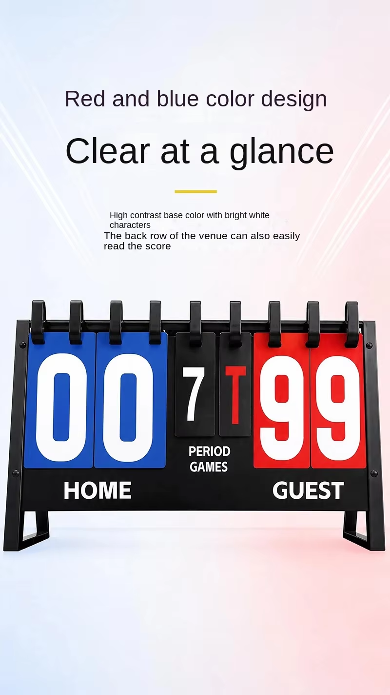 Portable Flip Scoreboard – Manual Multi-Sport Score Display for Basketball, Volleyball