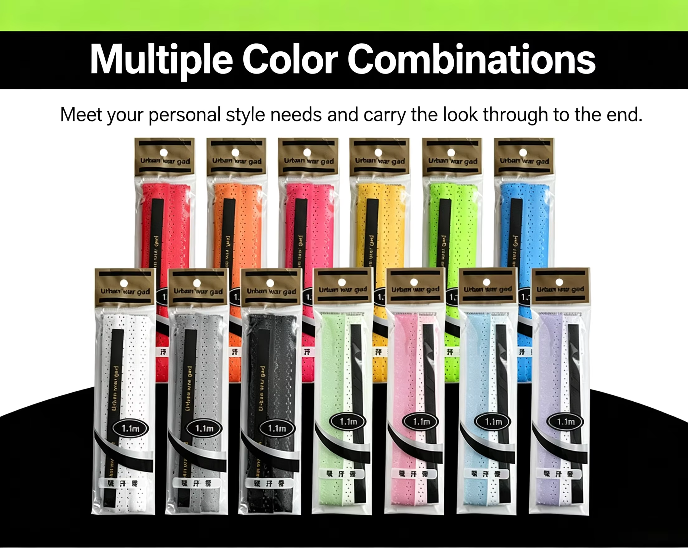 Pickleball Racket Grip Tape – Keel Overgrip Sweat-Absorbing Anti-Slip Handle Wrap 13 Colors